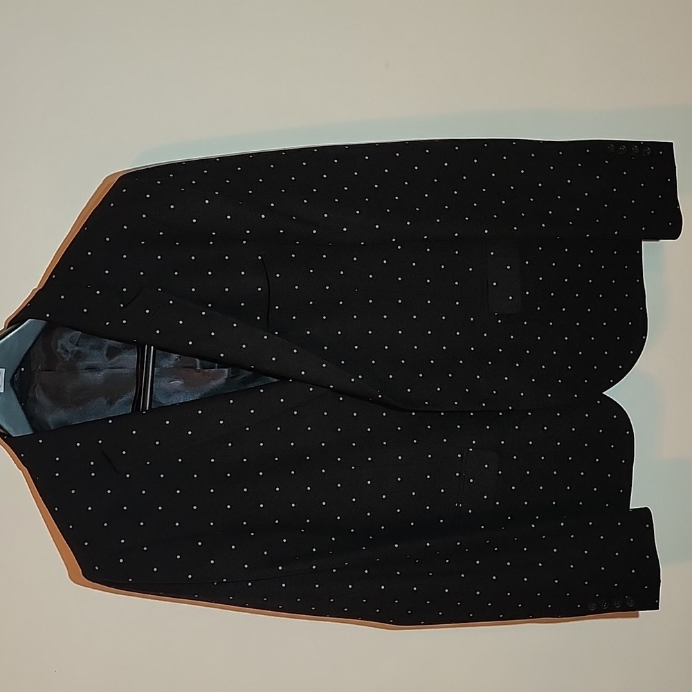 Topman Black Polkadot Sportcoat